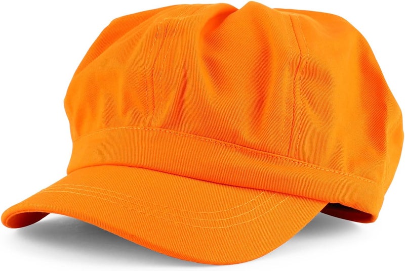 Armycrew 2XL Oversize Lightweight 100% Cotton Newsboy Cap with Elastic Back - Image 1